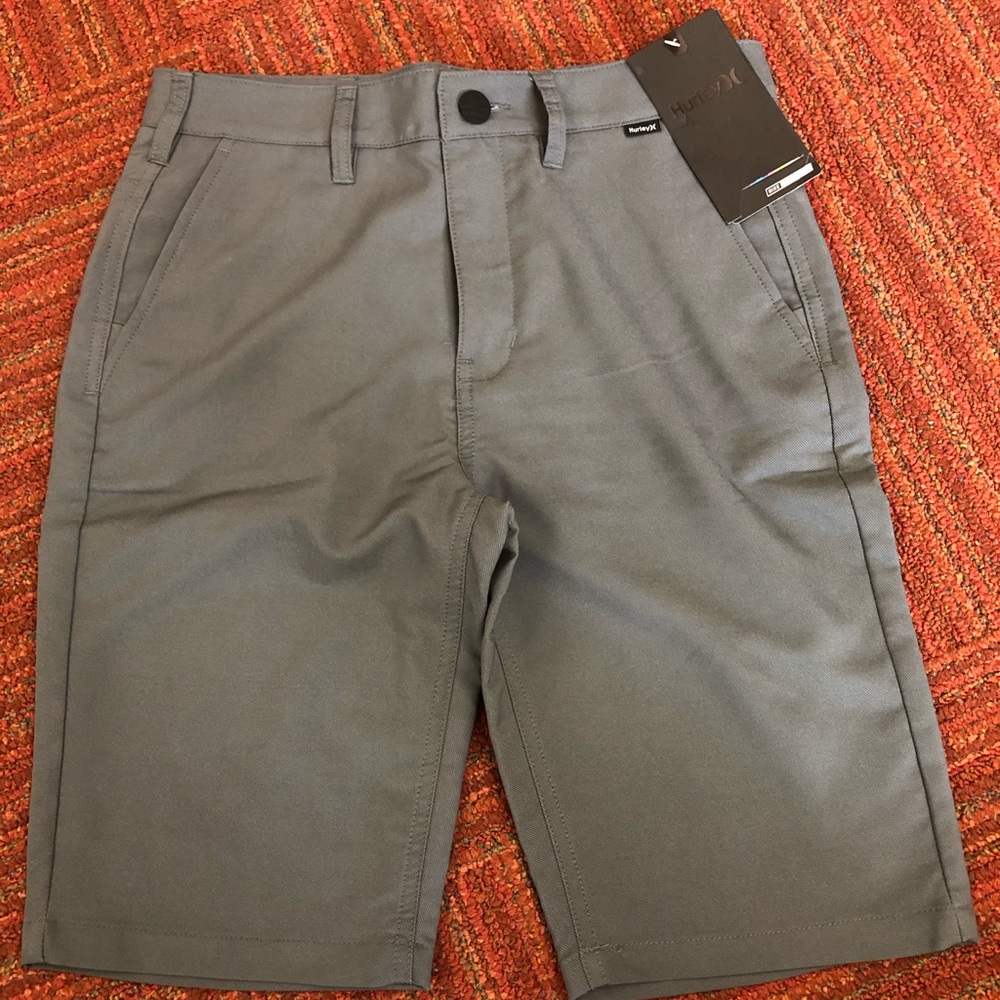 Hurley Nike Dri-fit Boys 16 Gray Shorts NWT